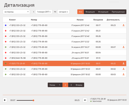 Запись разговоров